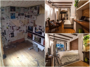 Chi 1,3 triệu/tháng thuê căn nhà cũ nát hoang tàn, sau cải tạo ai nhìn cũng choáng