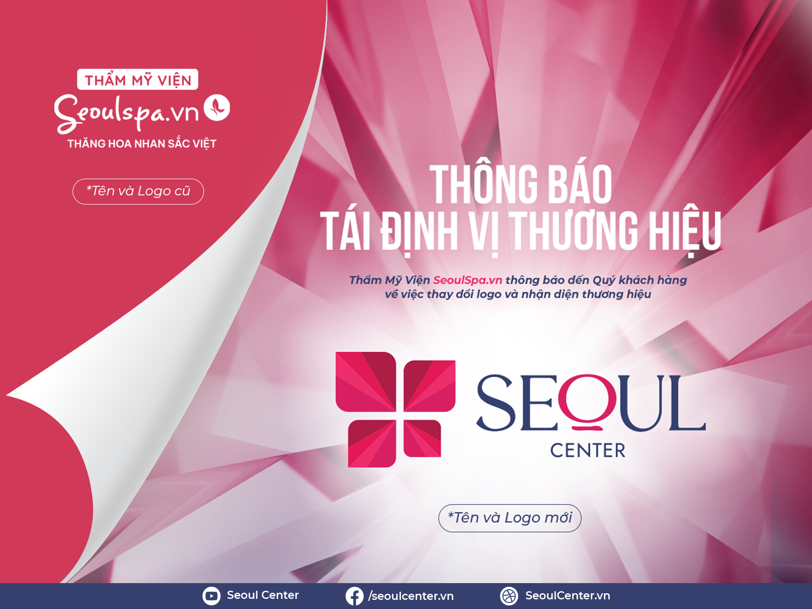 SeoulSpa.Vn tái định vị thương hiệu thành Thẩm mỹ viện Seoul Center