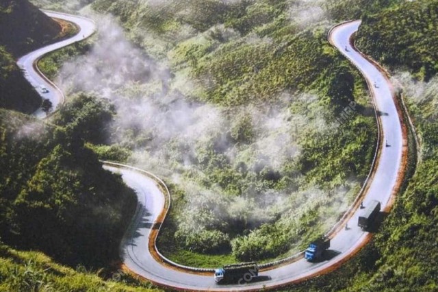 Đèo Gió là một trong những cung đèo ở Hà Giang nổi tiếng nhất. (Ảnh:St)