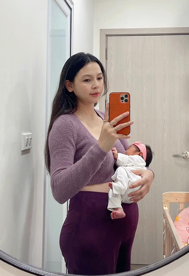 Sau sinh, mẹ bỉm Hà Nội cũng không gặp bất cứ khó khăn gì trong những ngày ở cữ. (Ảnh: NVCC)