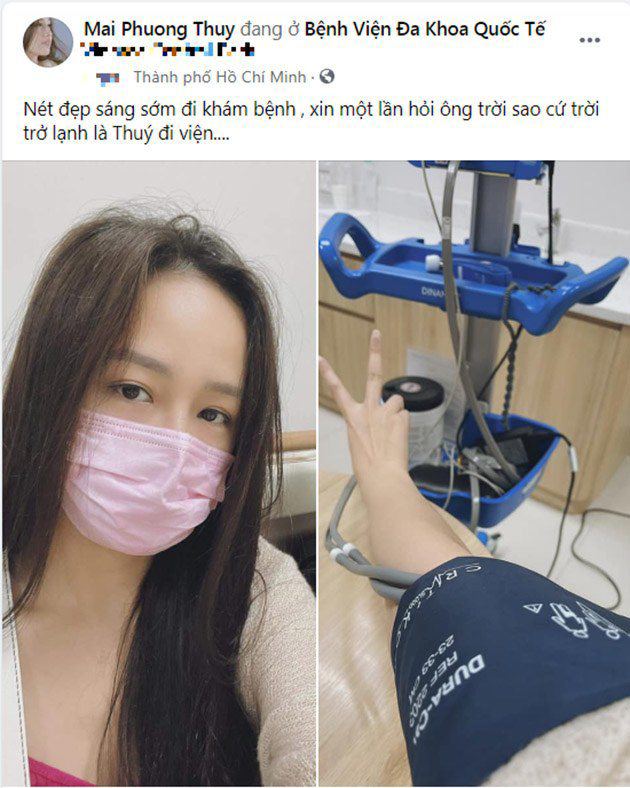 Người đẹp từng chia sẻ cứ trời trở lạnh là mình đi viện.