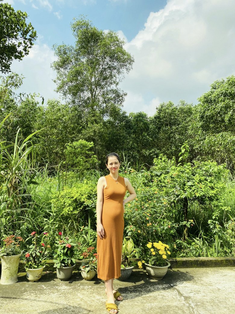 Hiện bà mẹ trẻ đang trong những tháng cuối thai kỳ và háo hức ngày con yêu chào đời. (Ảnh: NVCC)