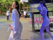 Thời trang - Xuất hiện mỹ nữ đấm bốc lên sàn mặc đồ bó sát, khoe đôi chân dài đến 1m11