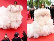 Mỹ nhân đẹp nhất Thái Lan diện đám mây đến Cannes, đẹp như công chúa trong truyện cổ tích