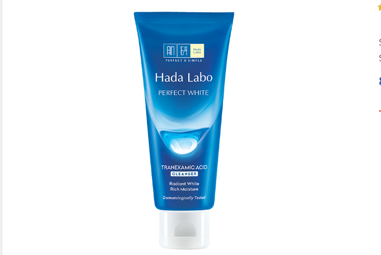 Sản phẩm Hada Labo Perfect White Cleanser. Ảnh: Hadalabo.com.vn