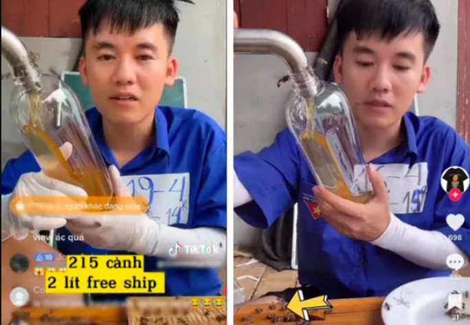 Con trai Bà Tân Vlog quảng cáo bán mật ong giá rẻ