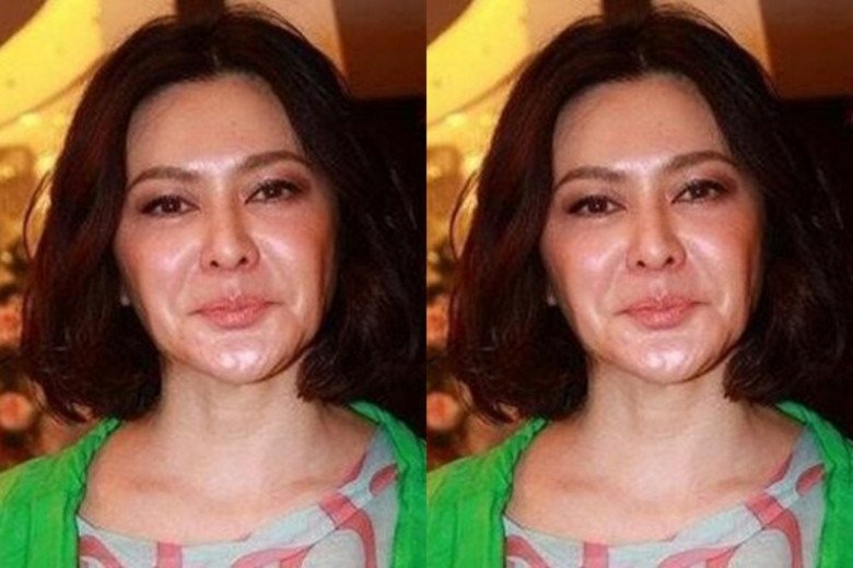 Nhưng trong ảnh chưa chỉnh sửa, vẻ ngoài của cô khiến khán giả hốt hoảng.