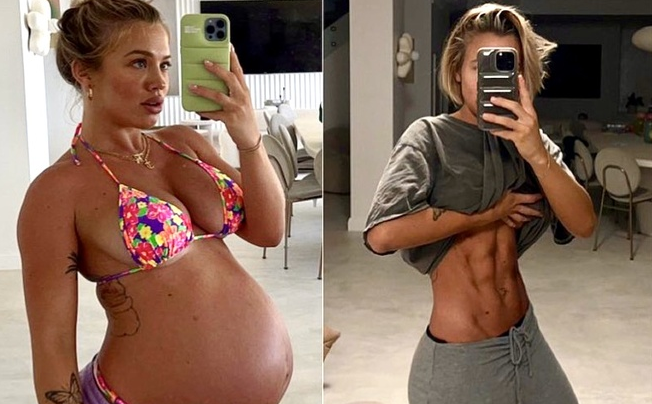 Vóc dáng nuột nà của bà mẹ 3 con.