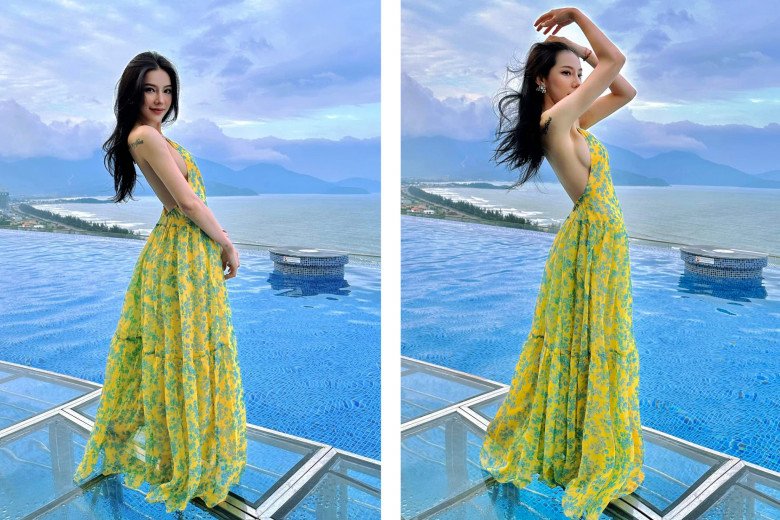 Những hình ảnh khoe dáng lụa là, đôi khi lộ thềm ngực săn chắc của nữ diễn viên làm bao người trầm trồ.