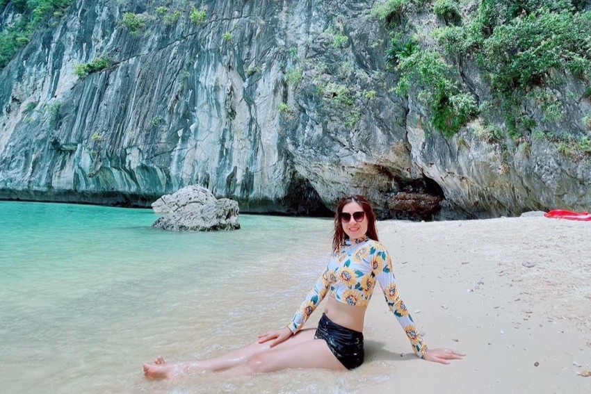 Vẻ đẹp hoang sơ của Đảo Thủng. Ảnh: QUANG TRẦN