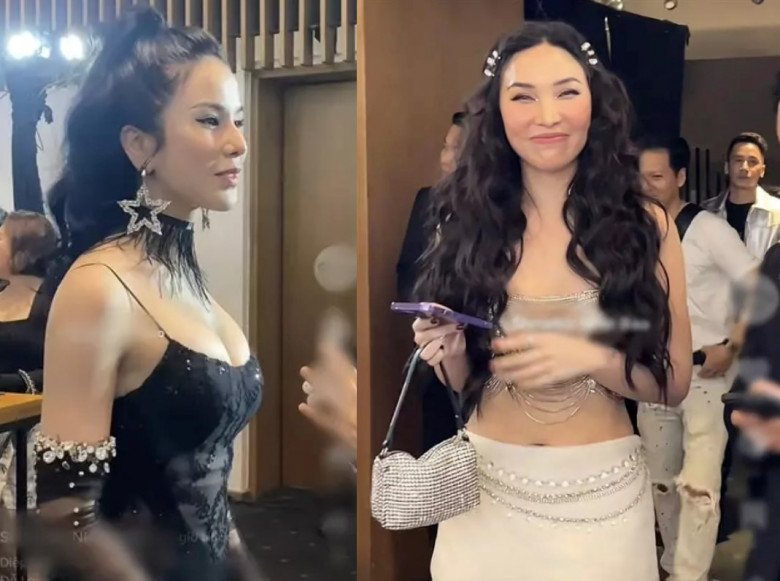 Diệp Lâm Anh và Quỳnh Thư nhiều lần chạm mặt, được coi là oan gia ngõ hẹp của showbiz Việt.