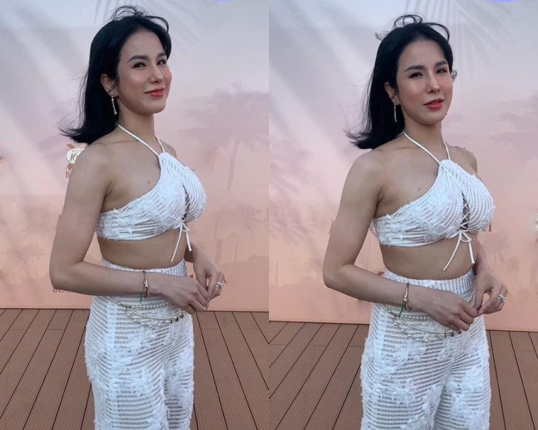 Diệp Lâm Anh được nhận xét xinh đẹp nhưng vóc dáng có phần kém thon thả.