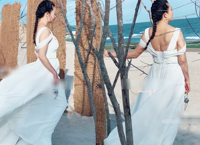 Vóc dáng của Phan Như Thảo qua ống kính của team qua đường. Có thể thấy, hậu giảm hơn 20kg, người đẹp đã lấy lại vóc dáng thon gọn.