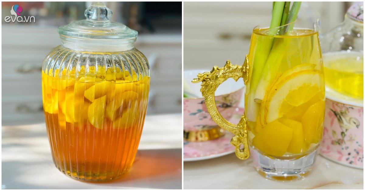 Nhanh tay làm ngay đào ngâm giòn tan, pha trà đào cam sả mát rười rượi ...