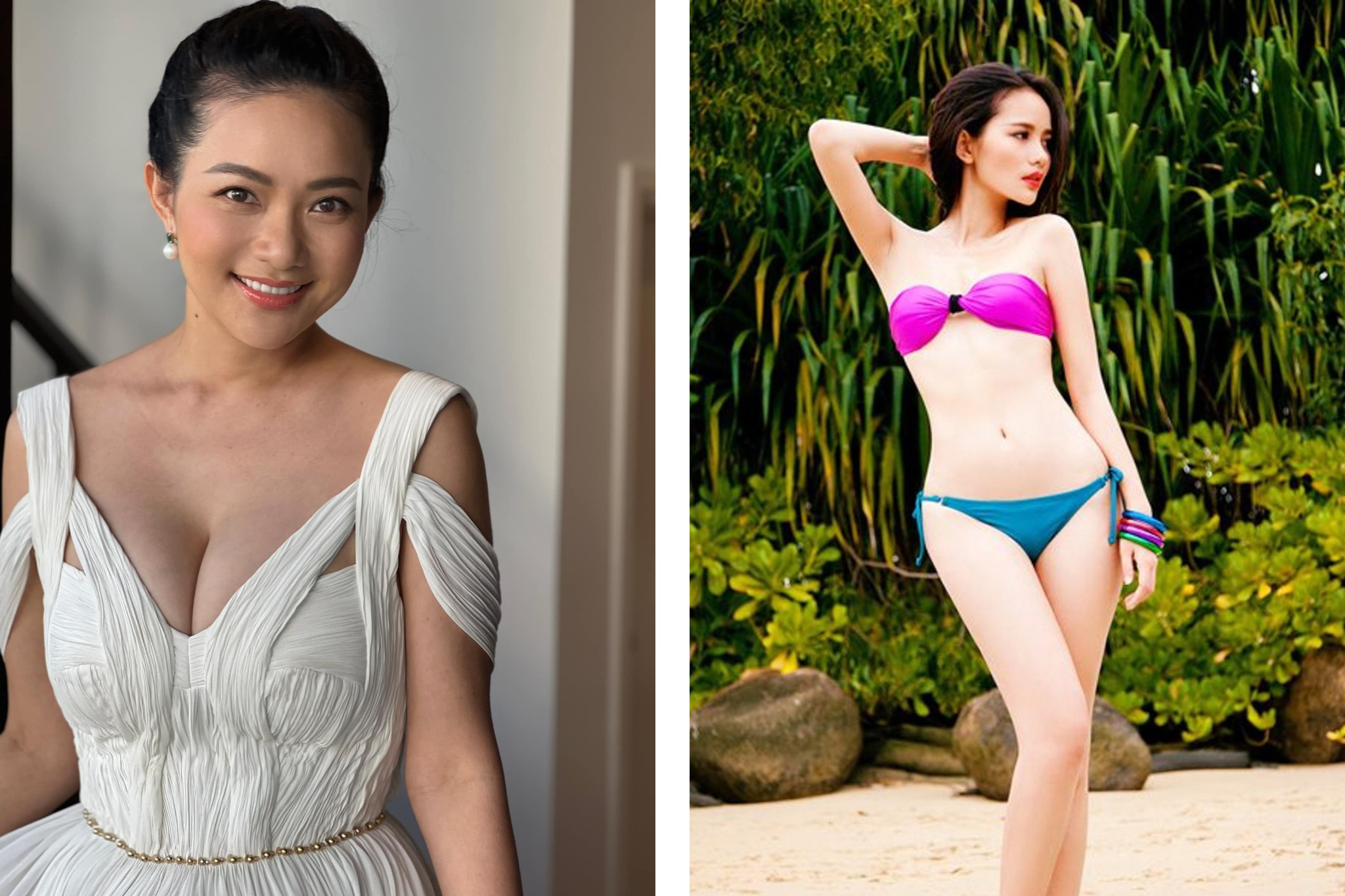 So sánh với thời còn làm người mẫu, quả thật vóc dáng của Phan Như Thảo sau sinh và giảm cân ngày càng mặn mà hơn. Thời xưa, người đẹp sở hữu vòng 1 với số đo 87cm. Nhìn vào hiện tại, có thể thấy, số đo của cô giờ đã thuộc hàng khủng, vô cùng quyến rũ.