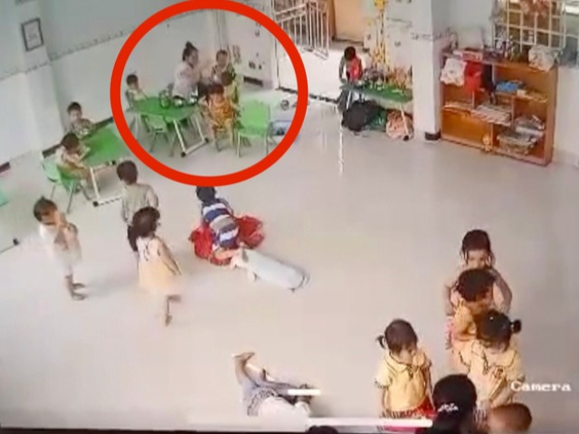 Phẫn nộ cô giáo mầm non tát bé trai 31 cái trong lúc ăn