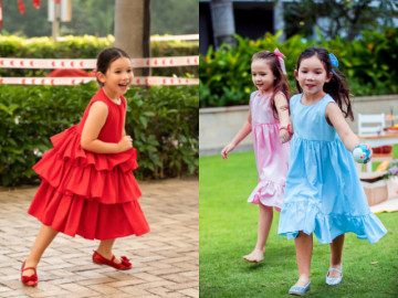 Siêu mẫu Hà Anh tung ảnh ái nữ lai Tây mi cong da trắng, 5 tuổi trông như thiếu nữ nhờ chiều cao khủng
