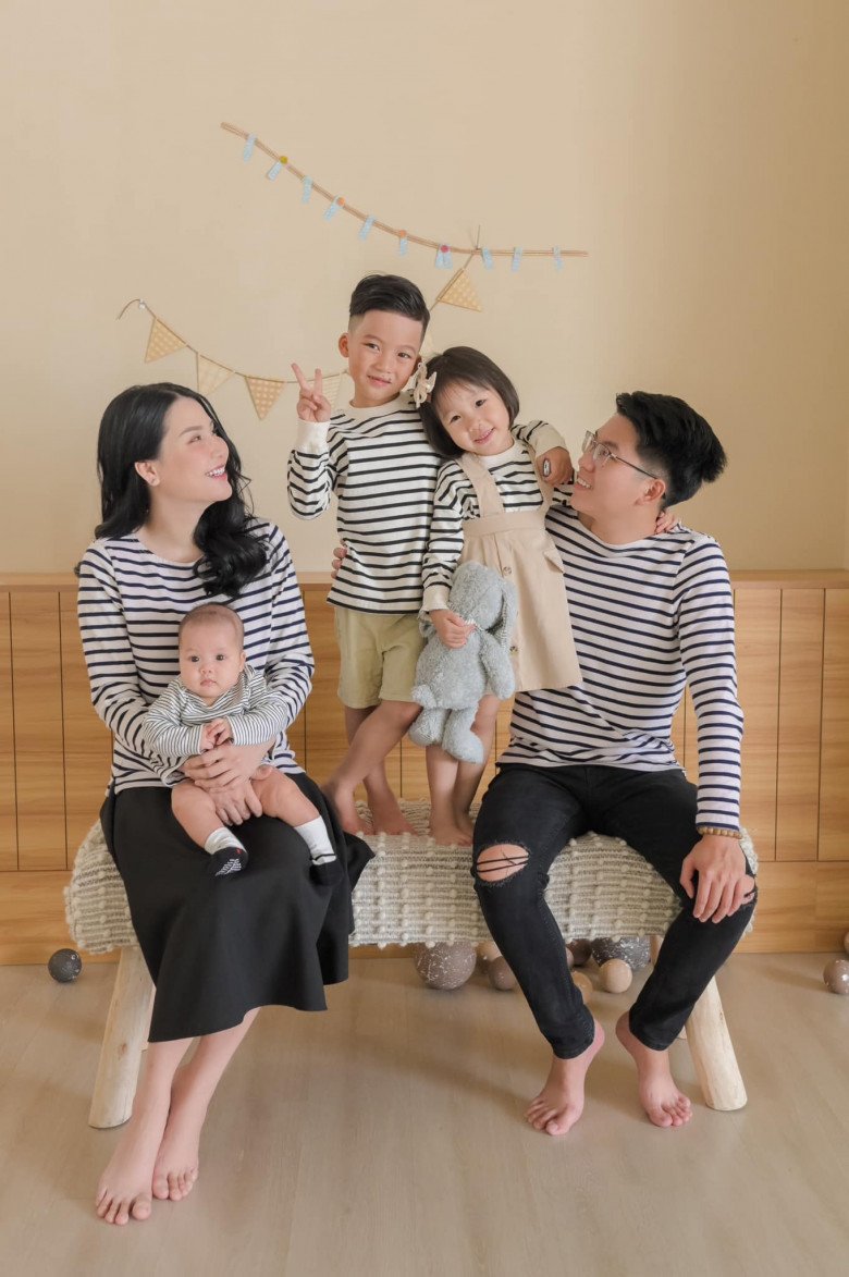 Gia đình nhỏ của Thanh Trần.