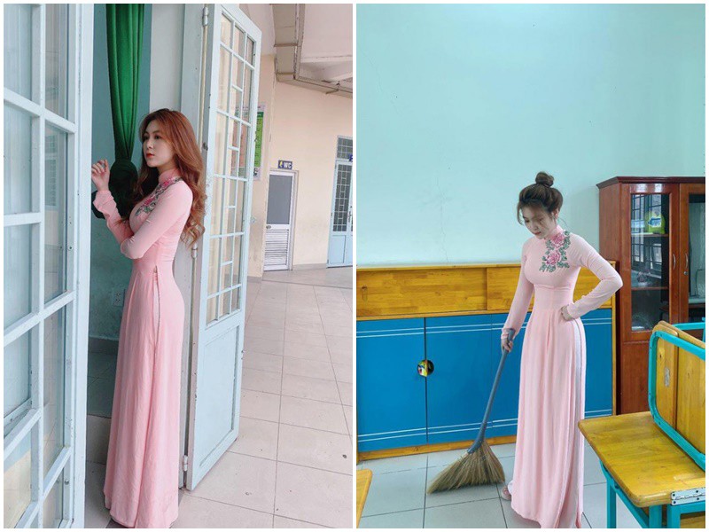 Trần Thị Nam Trân (SN 1996, TP.HCM) bất ngờ nổi tiếng MXH vào năm 2018 với danh xưng "cô giáo nóng bỏng nhất Việt Nam" cùng loạt ảnh cô đang là giáo viên thực tập tại một trường tiểu học.
