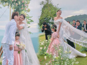 Giải trí - Trang Trần chính thức mặc áo cô dâu, sánh đôi cùng chồng Việt kiều, con gái gần 10 tuổi chứng kiến đám cưới