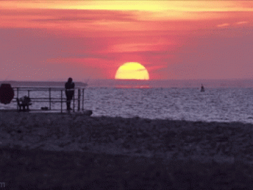 Clip: Hoàng hôn tuyệt đẹp ở Kent trong ngày nắng nóng