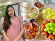 Cô giáo Hưng Yên thả lần đầu dính luôn thai đôi, bụng to vẫn lăn xả vào bếp nấu ăn