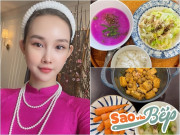 Bếp Eva - "Cô Trúc" xinh đẹp của showbiz Việt nấu ăn chay đẹp mắt gây trầm trồ, mỗi bữa phải "đá 3 bát cơm mới vừa"