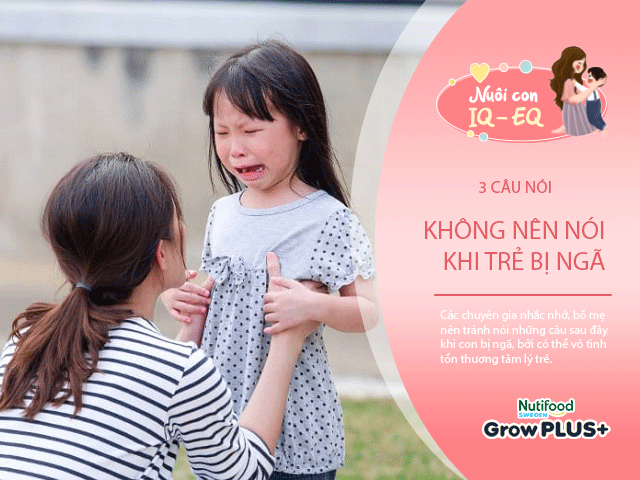 Nuôi con IQ EQ - Câu đầu tiên bố mẹ nói sau khi con ngã sẽ tạo nên tính cách trẻ, tuyệt đối không nói 3 câu này