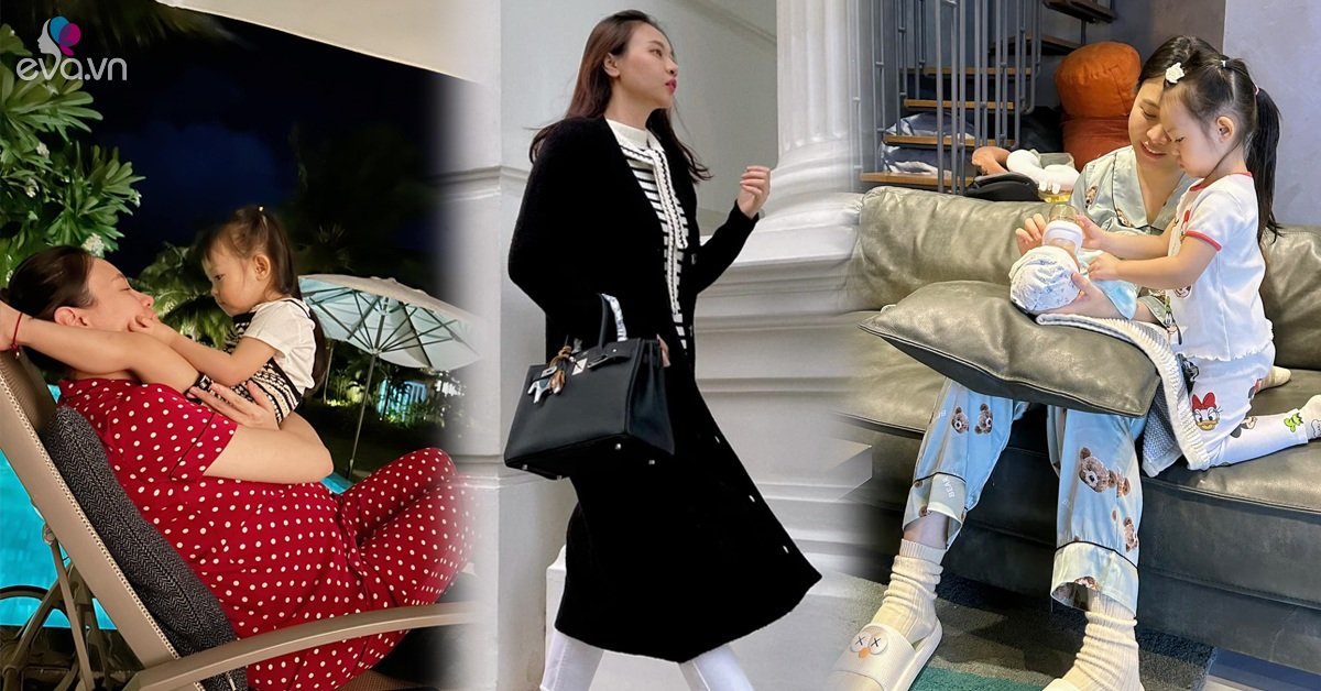 View - 0% son phấn và hàng hiệu, cảnh chăm con trai của Đàm Thu Trang chân chất, không giống vợ đại gia