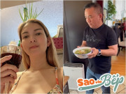 Bếp Eva - Phạm Thanh Thảo khoe món ăn chồng đại gia nấu, được khen "Anh nhà quá tuyệt vời"