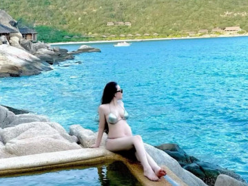 "Cô dâu 200 cây vàng Nam Định" giữ vóc dáng thon thả dù đang mang bầu lần 3