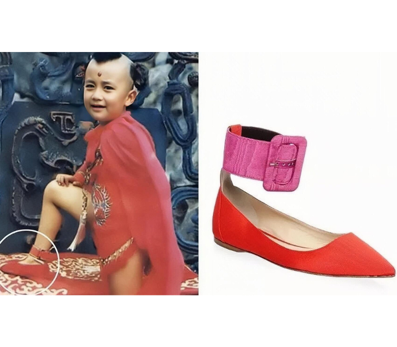 Ngay cả đôi giày của Hồng Hài Nhi cũng được 'bê nguyên xi' đến hiện đại và trở thành món phụ kiện được bày bán rộng rãi toàn cầu. 

