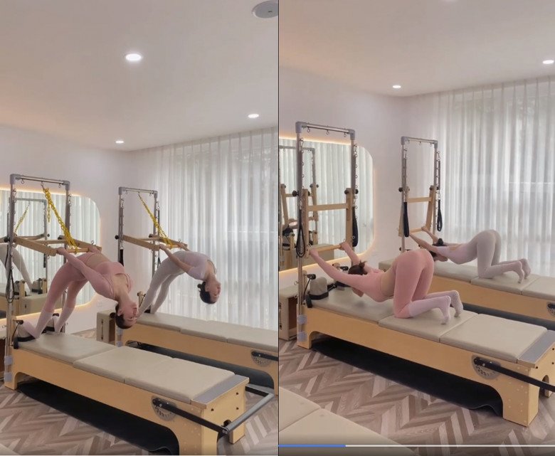 Không chỉ có gym, cô cũng năng nổ với nhiều bộ môn khác như Pilates, Yoga và mới đây là nhảy.