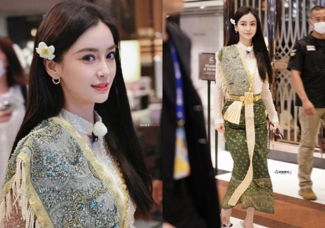 Angelababy diện đồ truyền thống Thái Lan khiến fan ấn tượng.