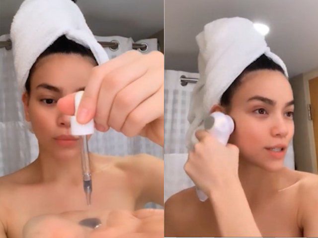 Bông hồng lai đẻ 3 con amp;#34;hiện nguyên hìnhamp;#34; làn da lão hóa trước ống kính, khác xa khi make-up - 7