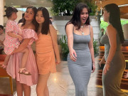 Thời trang - 2 con gái học giỏi của Phượng Chanel lớn phổng phao, "lên đồ" bó sát khoe dáng chất như gái Tây