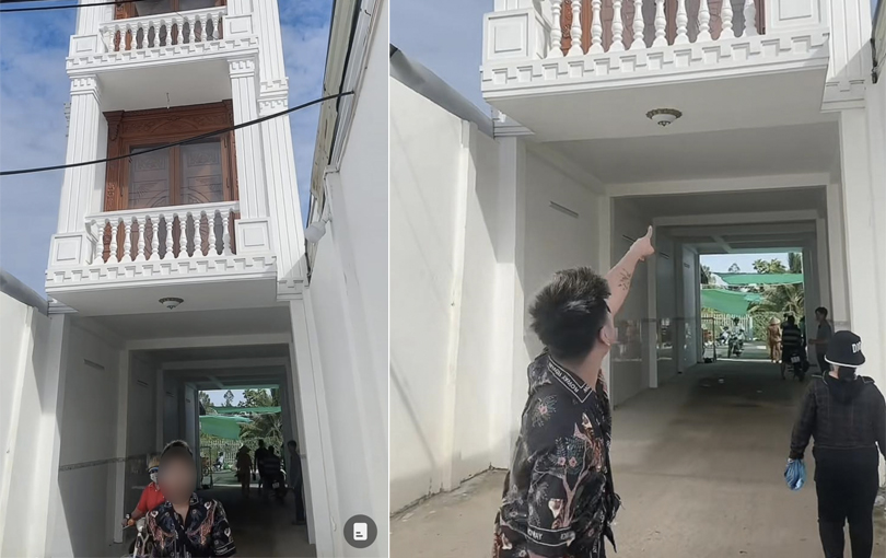Ngôi nhà đặc biệt ở Cần Thơ với lối đi đâm xuyên qua tầng 1 gây sự chú ý