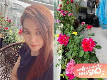 Lý Thanh Thảo "Mùi ngò gai" sống trong ngôi nhà hoa hồng xinh xắn, chồng Tây đi làm về mang cả vườn hoa cho vợ