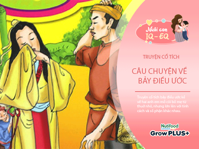 Nuôi con IQ EQ - Truyện cổ tích: Bảy điều ước