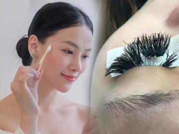 Hoa hậu gốc Bến Tre hốt hoảng khi rụng hết lông mi vì sai lầm mà chị em thường mắc