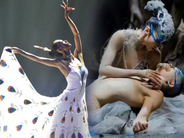 Chim công làng múa bị chỉ trích vì nghệ sĩ "mặc như không" trình diễn trước hàng nghìn người