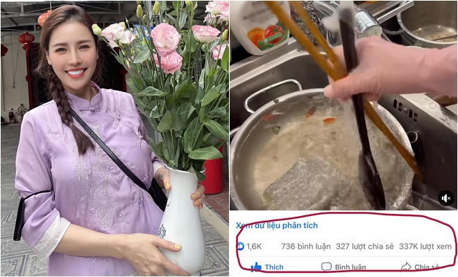 Mẹ 3 con Quế Vân tung video amp;#34;dạy cách rửa bátamp;#34; bỗng hút hơn 300 nghìn lượt xem, còn được ngưỡng mộ vì nấu ngon - 1