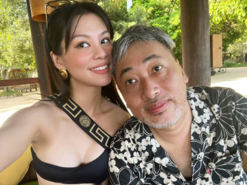 Bùi Lan Hương lần đầu công khai bạn trai râu tóc bạc trắng, là người nổi tiếng trong showbiz Việt