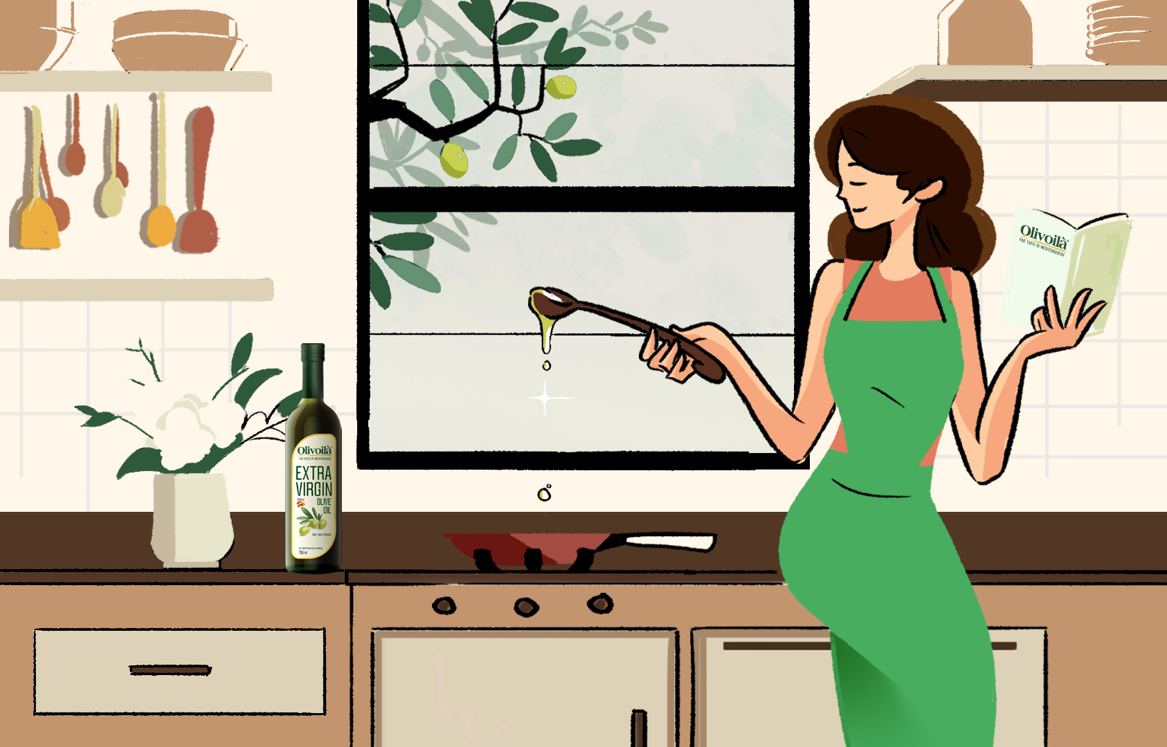 Phết dầu ôliu lên món cá áp chảo: Món ngon mỗi ngày - Healthy sexy ngay