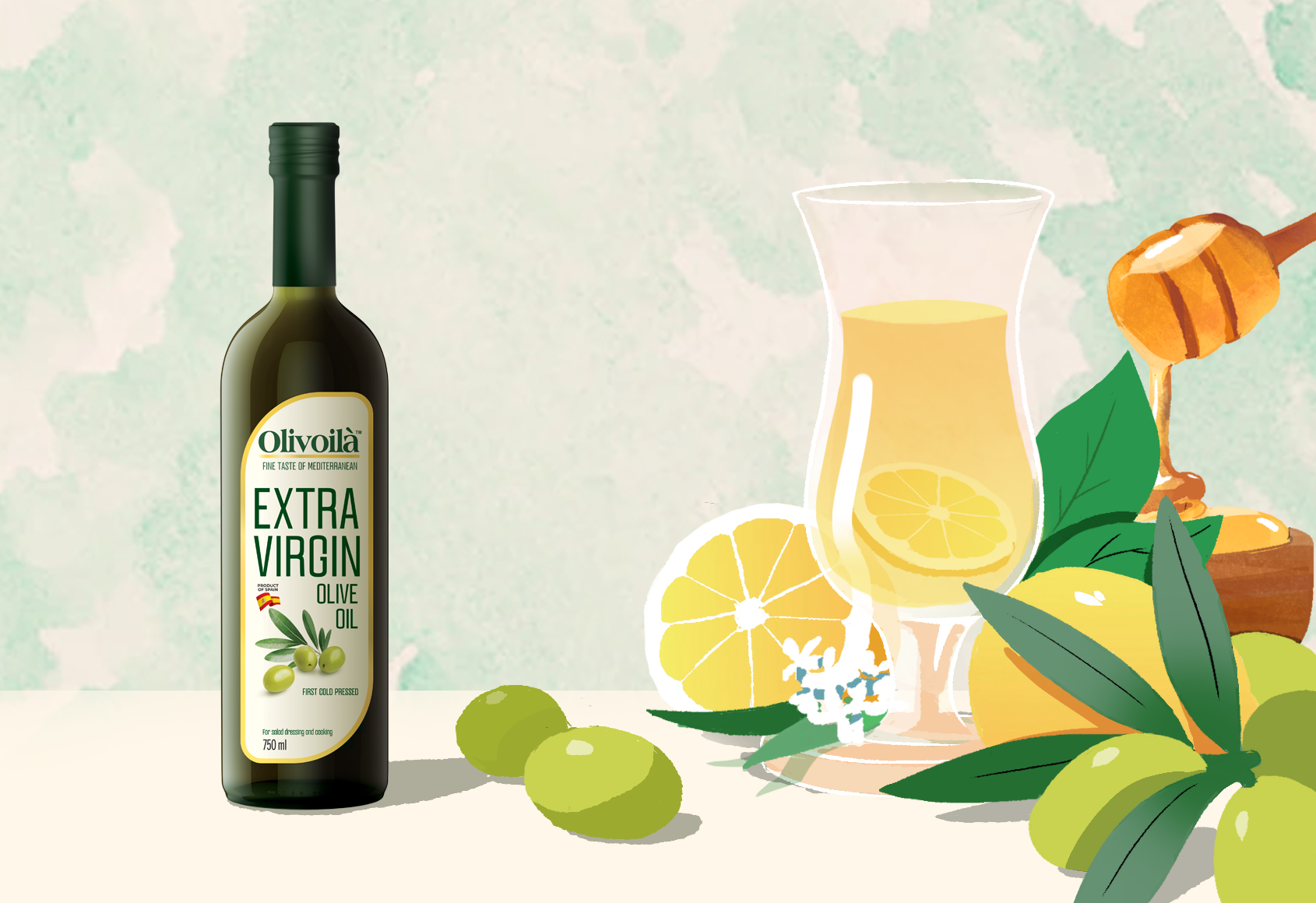 Chào buổi sáng cùng nước chanh mật ong ấm mix dầu ôliu: Nâng niu đường cong sống động