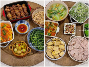 Bếp Eva - Mẹ đảm khoe 20 mâm cơm ngày hè cực ngon, bữa nào cũng 4-5 món mà chẳng hề ngán ngấy