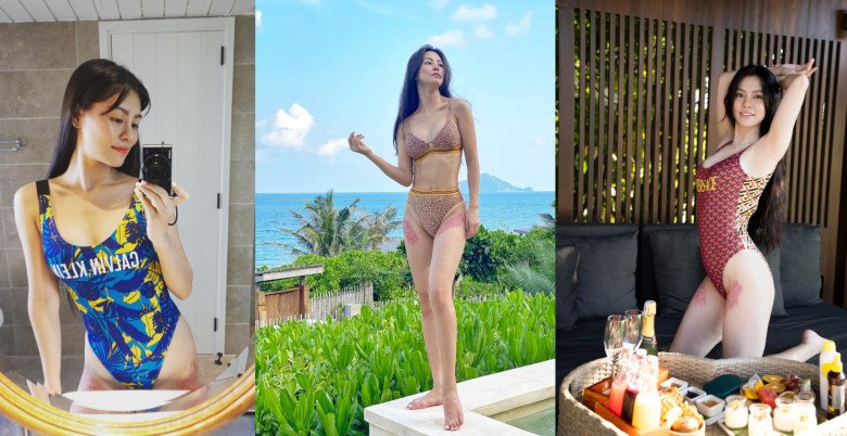 Trên trang cá nhân, nữ ca sĩ thường xuyên đăng ảnh diện bikini.