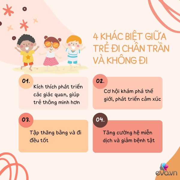 Trẻ sơ sinh đi chân trần và không đi chân trần có sự khác biệt rõ rệt về tốc độ phát triển - 5