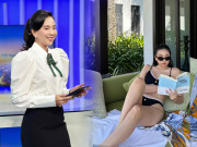 Làm đẹp - Hoa khôi VTV làm điều khó tin mỗi đêm, tập gym đều đặn, ngồi đọc sách mặc bikini cũng hút nghìn người