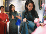 Thời trang - Đệ nhất phu nhân Hàn Quốc U50 trẻ như minh tinh, đến Việt Nam "nhập gia tuỳ tục", diện áo dài đẹp rạng ngời